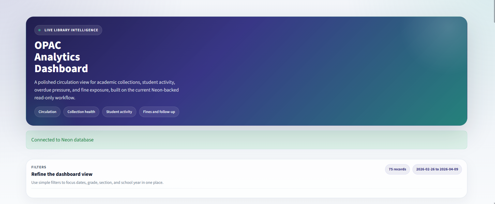 new dashboard preview